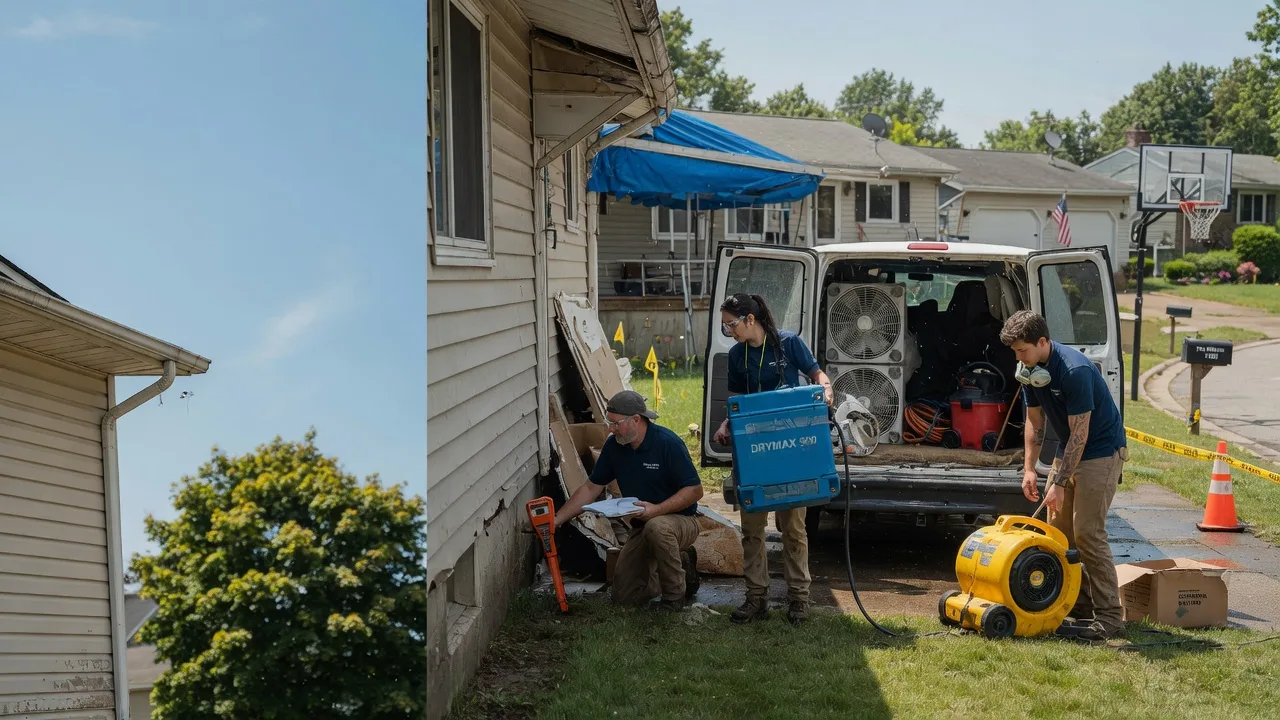 Ceiling Leak Cleanup in Petersburg, IN near me